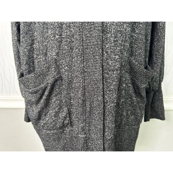 Open Front‎ Cardigan Duster Pockets Long Sleeve Knit Gray size XS - Picture 4 of 8